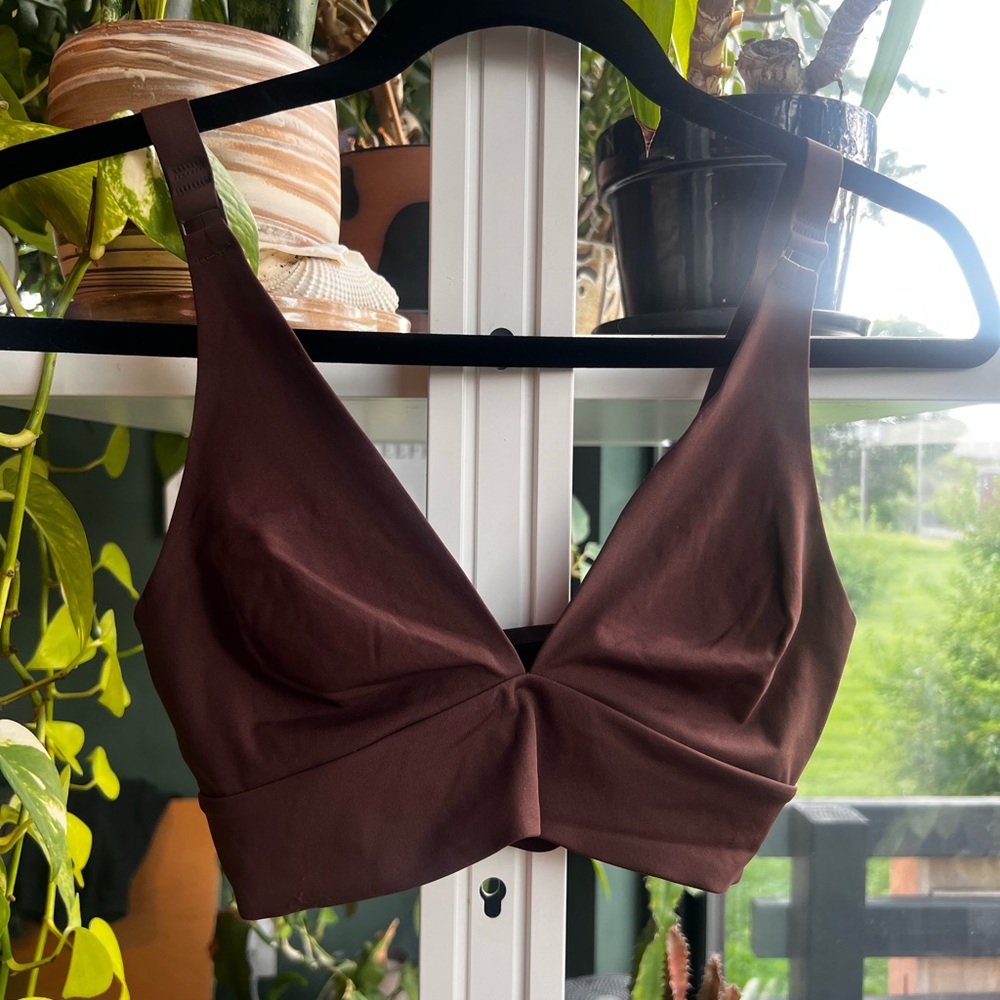 Everlane Rich Brown Bralette